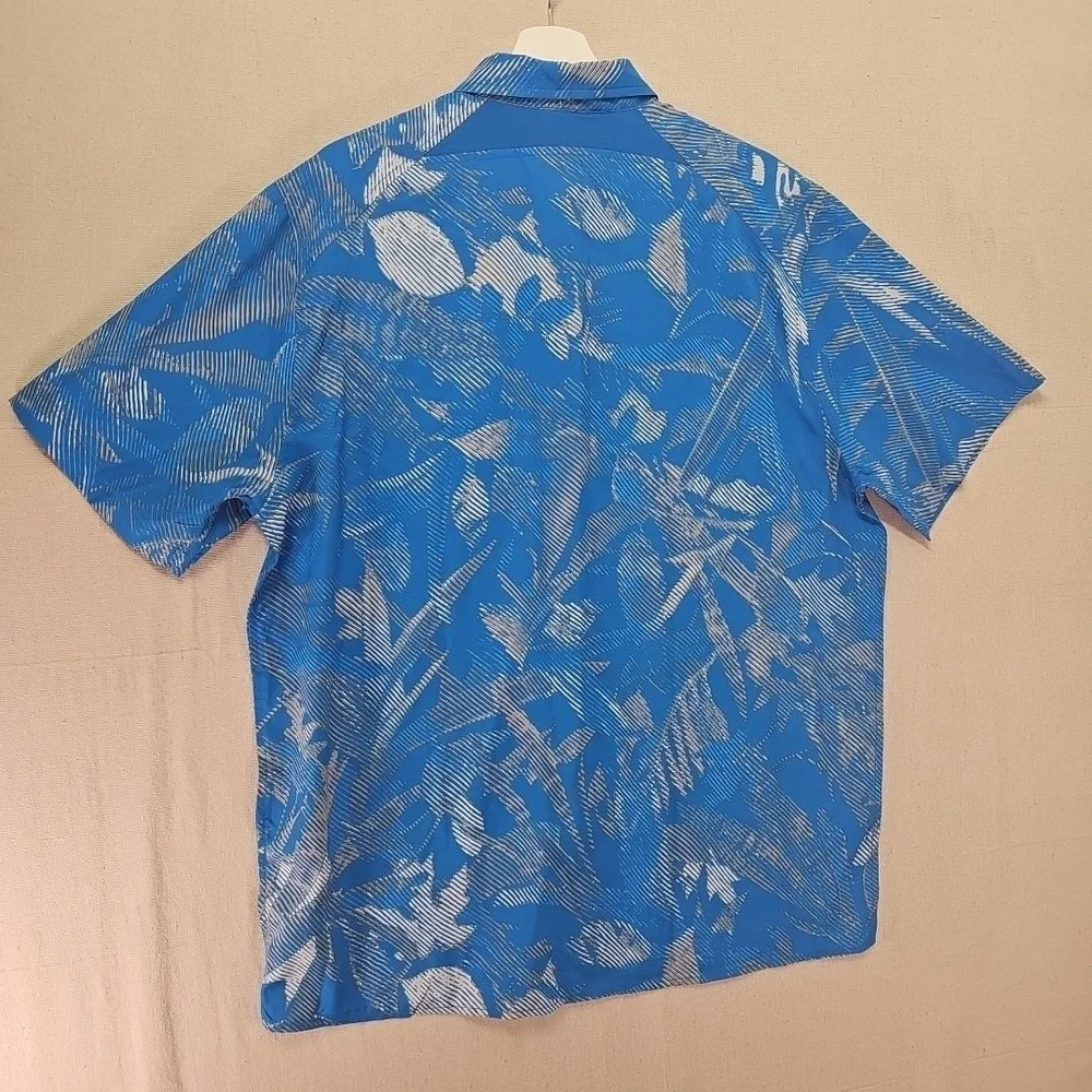 Under Armour Dockside Shirt Men's XL Floral Tropical Lightweight Golf Beach UA - Picture 9 of 9